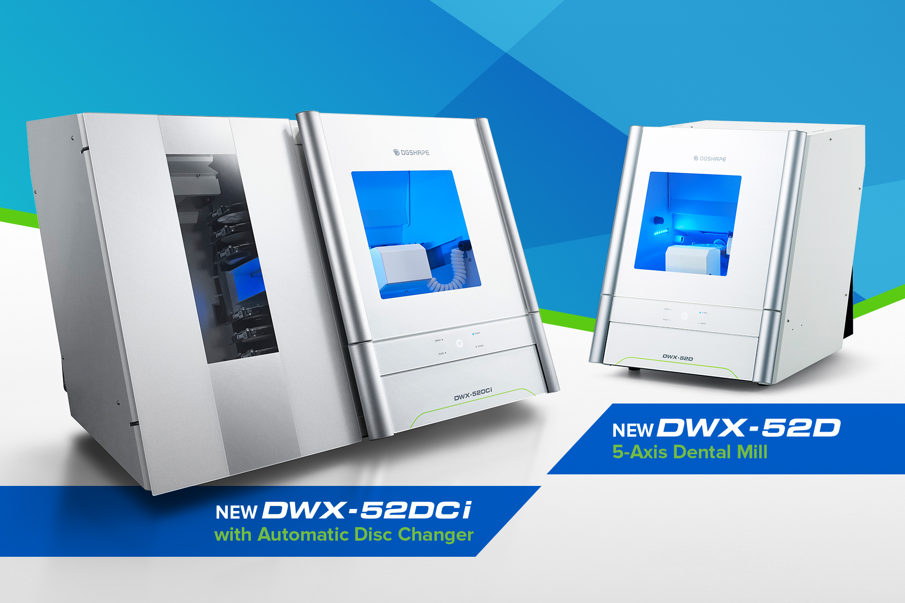 Las recientemente lanzadas fresadoras dentales DWX-52DCi y DWX-52 de Roland DG