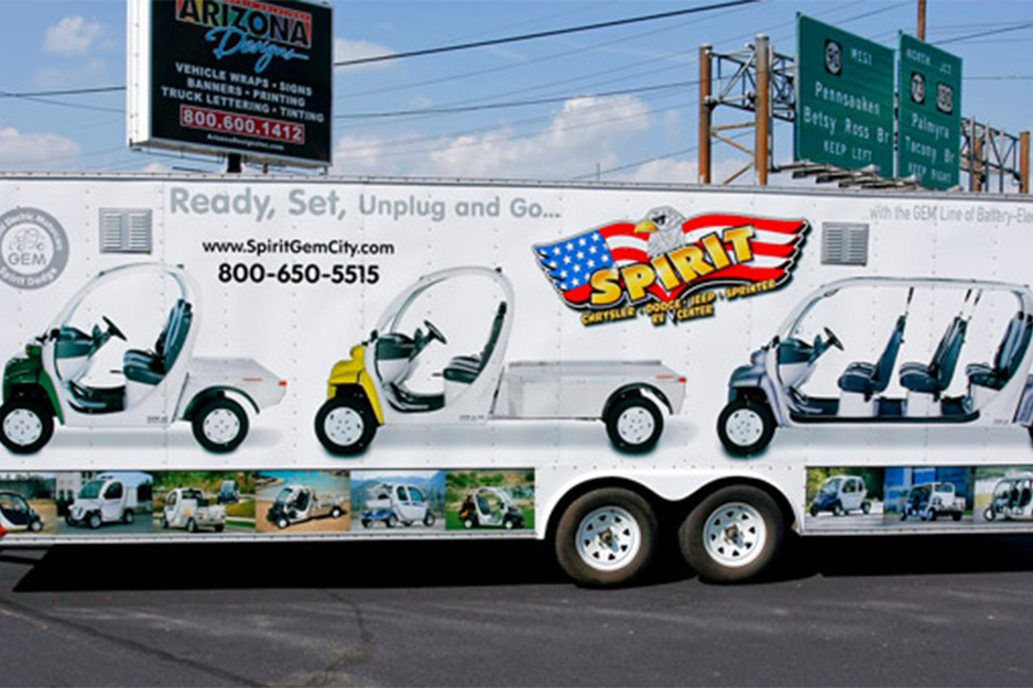 Roland DG Versacamm Printer Cutter Vehicle Wraps that Mean Business Arizona Designs