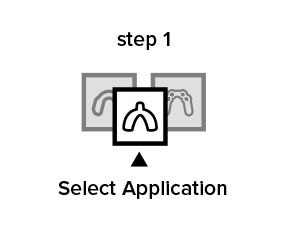 Step 1. Select Application