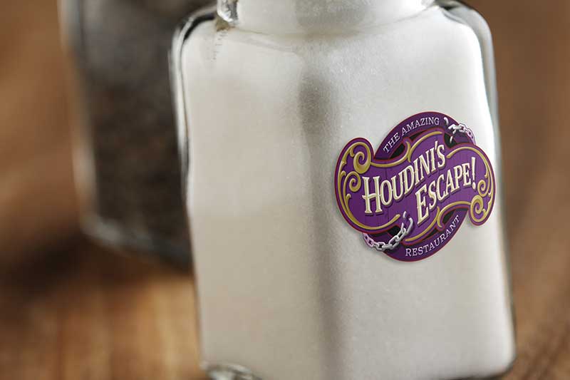 Custom printed Salt Shaker label