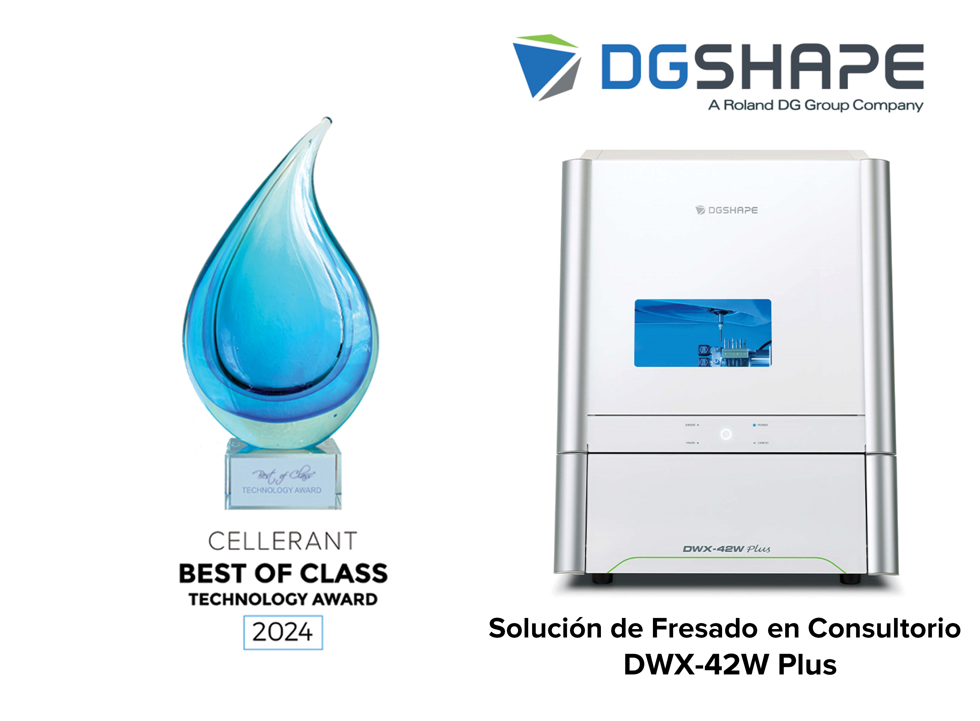 La Solución de Fresado en Consultorio DWX-42W Obtiene el Premio Cellerant Mejor de su Clase en Tecnología por Segundo Año Consecutivo.